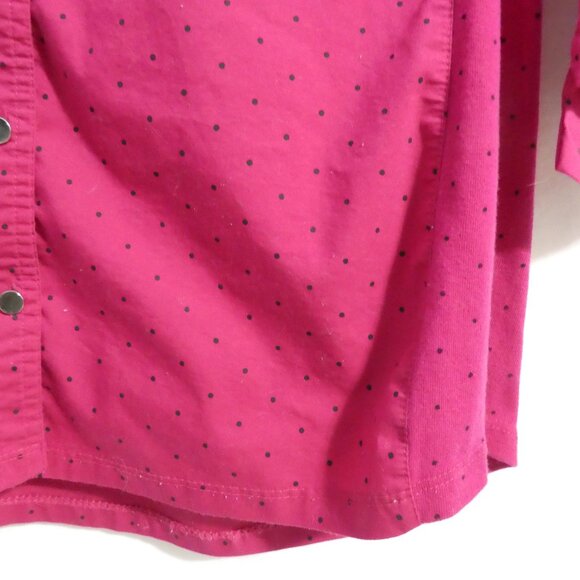 CROFT & BARROW Stretch | large | Polka Dot Button-Up Shirt With Collar & Pockets - Picture 9 of 15